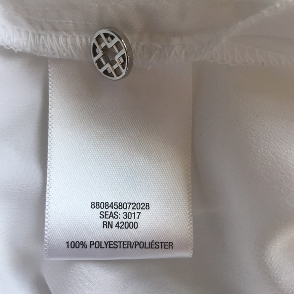 Jaclyn Smith white button down long sleeves basic shirt size L - Picture 10 of 11